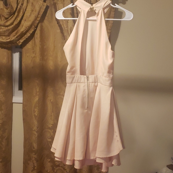 Lulu's Blush Pink Open Back Dress - Picture 2 of 2
